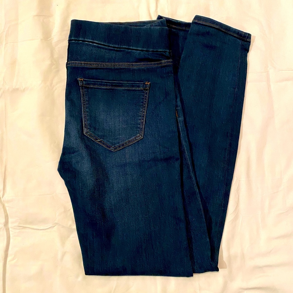 Liverpool cropped dark denim jeans